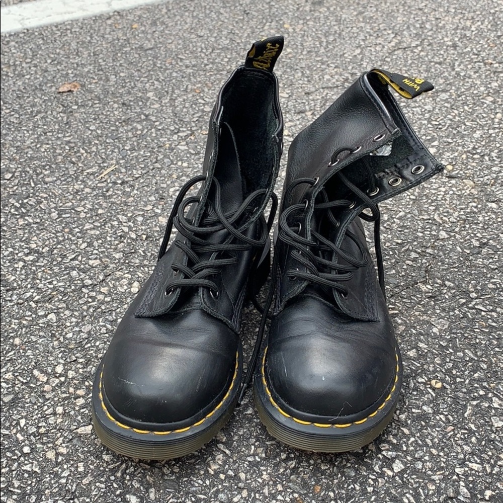 Dr. Martens black combat boots size 8 women’s